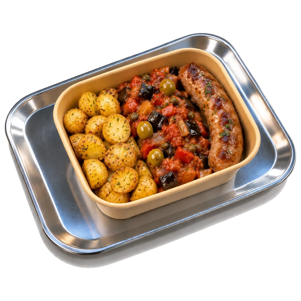 Caponata met Krielen en Runderworst